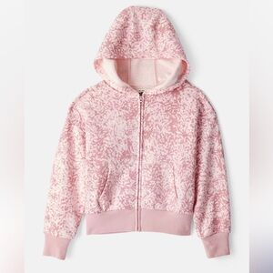 NWT Carters Girls DayDream Fleece Floral Printed Hooded Zip-Up Jacket